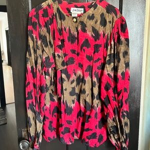 Vintage Che Bella Silk Button Down Blouse